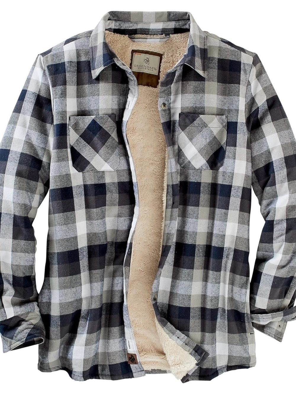 Legendary Whitetails Sherpa-Lined Plaid Shacket